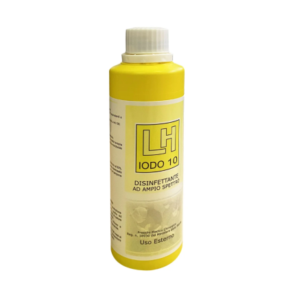 LH IODO 10 disinfettante a base di polivinilpirrolidone iodio pronta all’uso (125 ml)